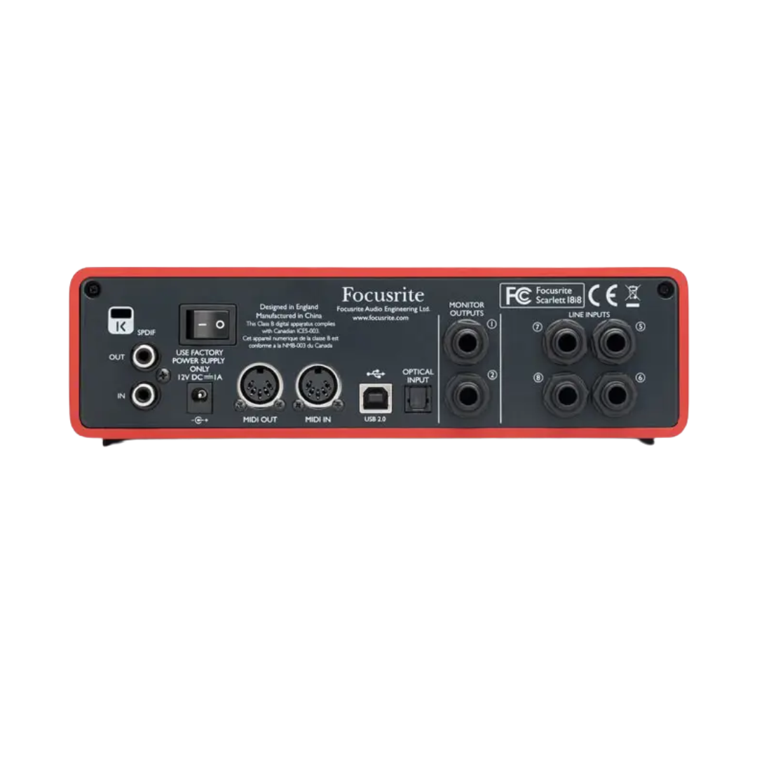 SCARLETT18i8 Interfaz de audio USB, 18in / 8 out