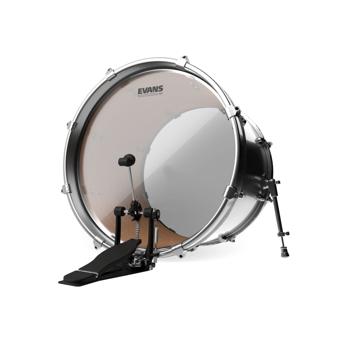 EVANS Parches para batería, serie G2, transparente