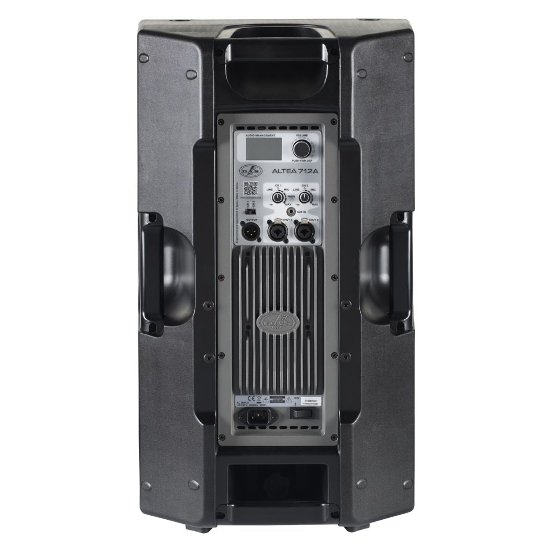 ALTEA712A Corneta full rango amplificada, posee 1-12", 1-1", 700Wrms.