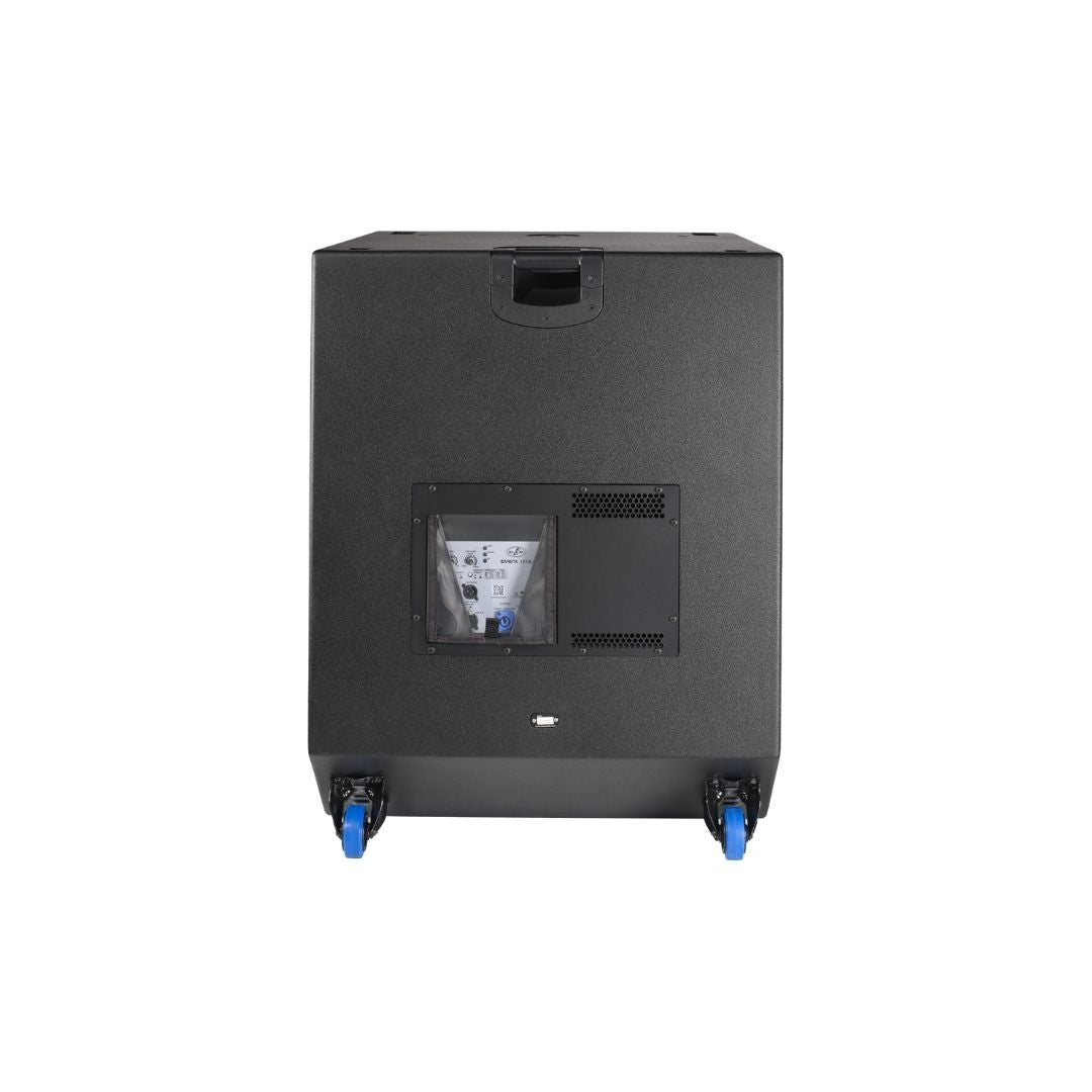 EVENT121A Corneta sub-bajo, amplificada, posee 1-21", 1600W, 141dB
