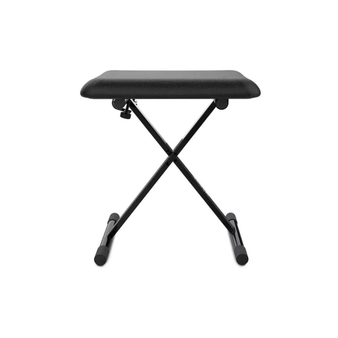 NB601 Banqueta para tecladista, asiento rectangular, negro