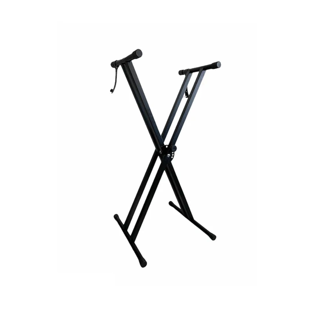 NB612 Stand tipo "X" para teclado, patas dobles, negro