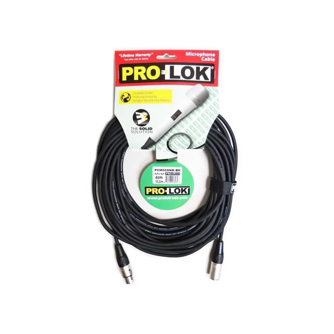 PCM50XBKPL Cable XLR macho - XLR hembra, 50ft. 15m
