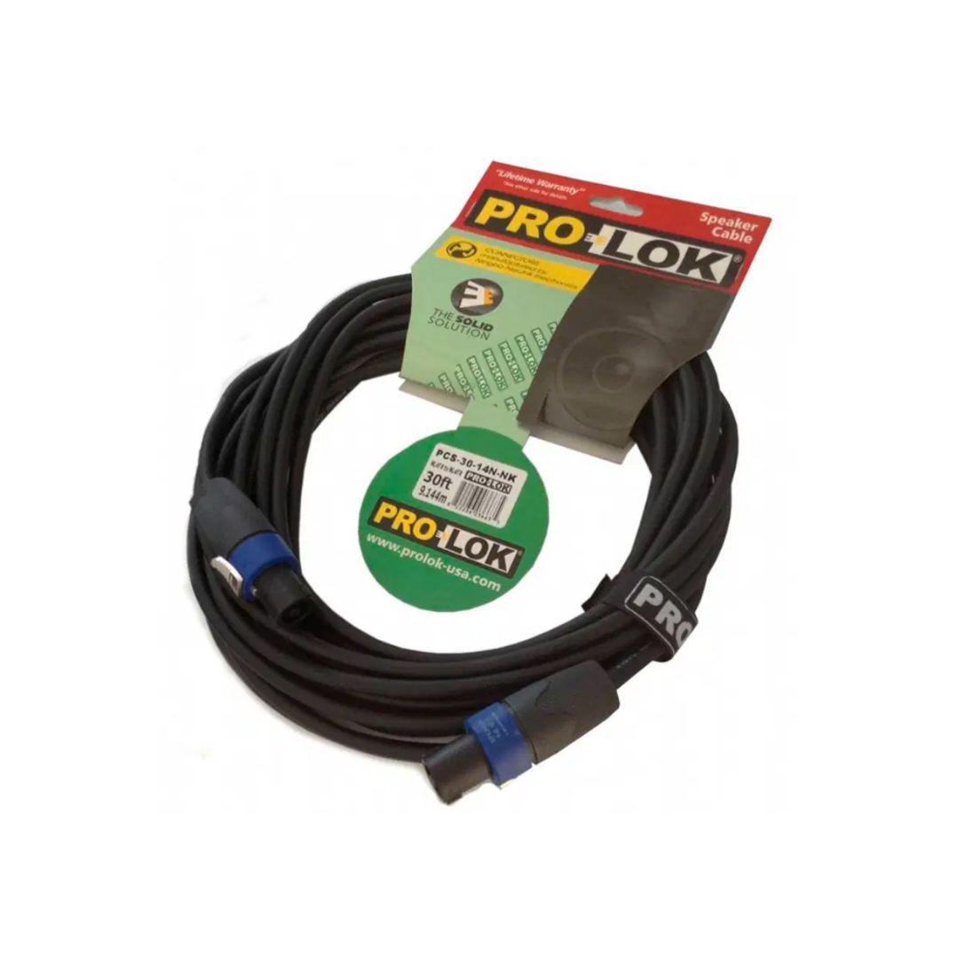 PCS5014NNK Cable NL4FX a NL4FX SPEAKON de 50 ft. 15.24m, negro