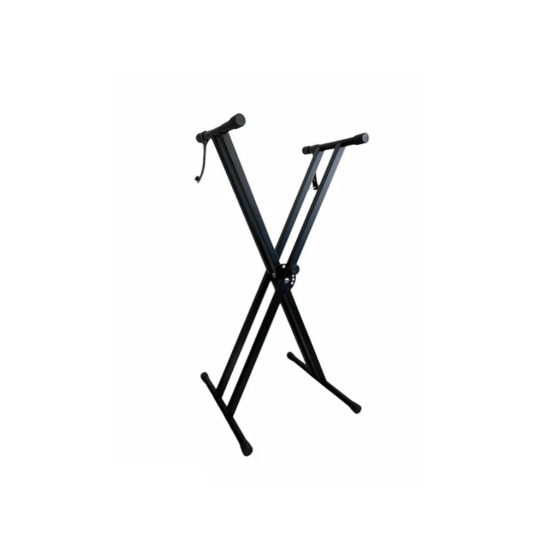 513 Stand tipo "X" para teclados, patas doble, negro,