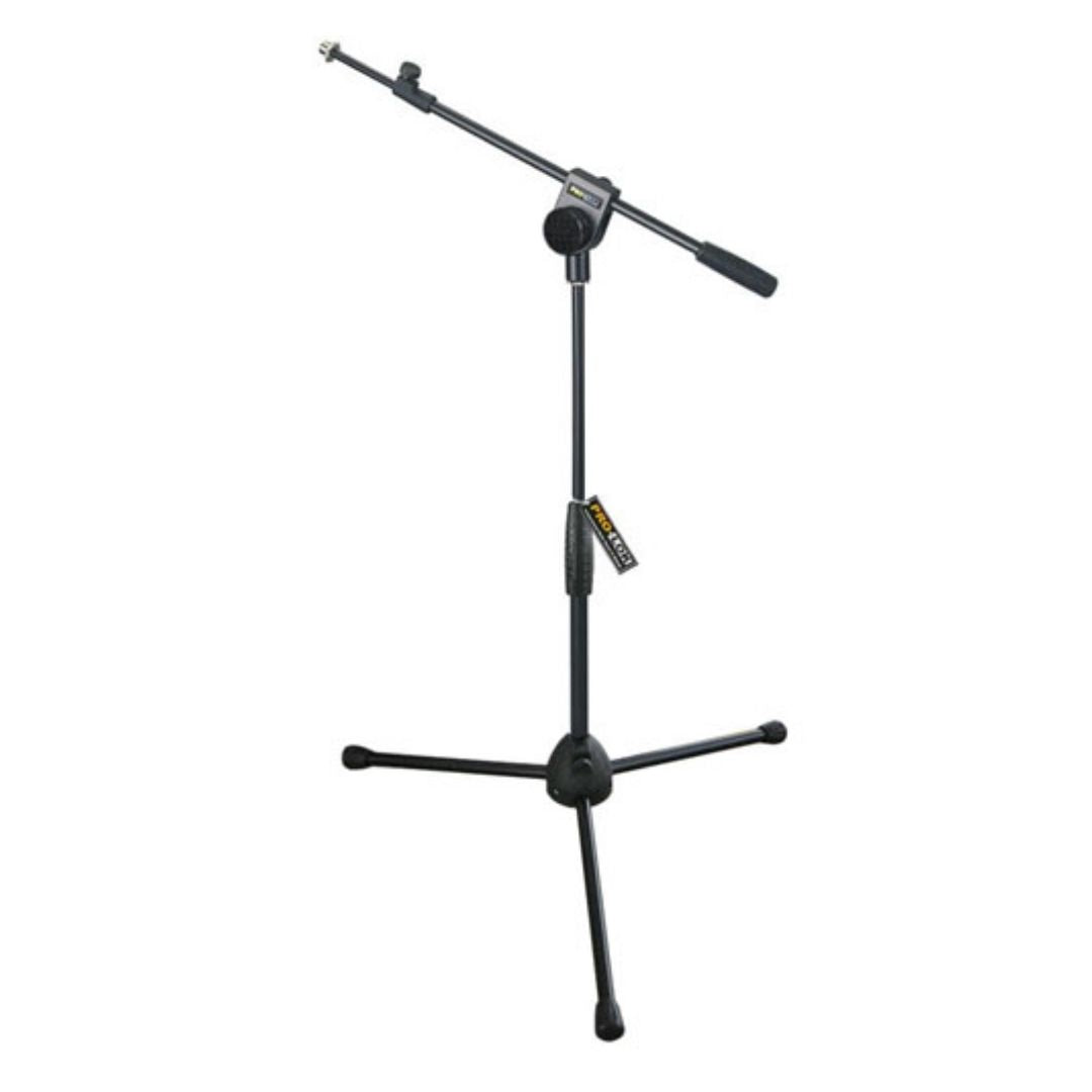 PMB925 Stand con boom para mic, telescopico, base tripode, negro