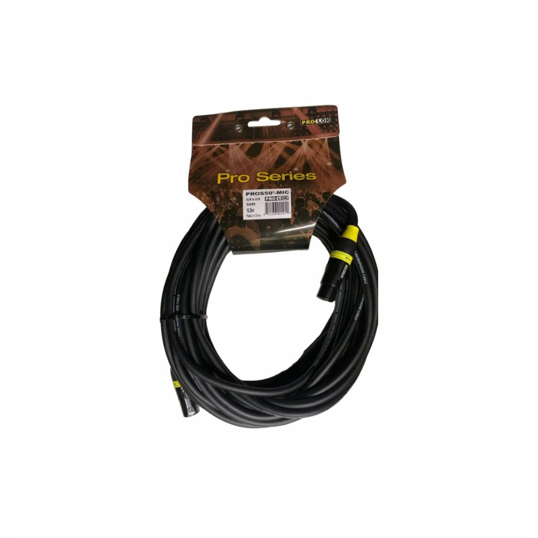PROS50MIC Cable XLR macho - XLR hembra, 50ft. 15m