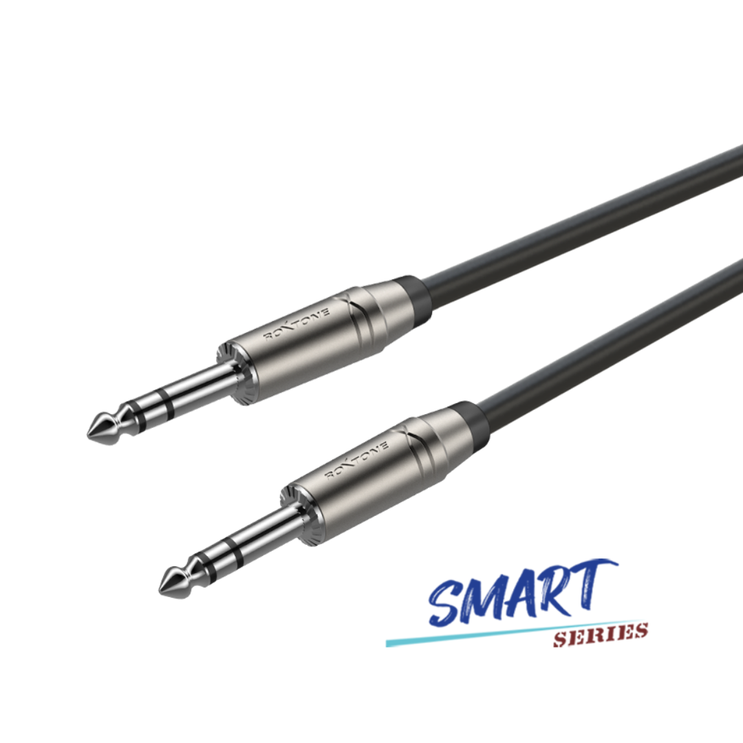 Cable plug ¼" TRS - ¼" TRS. Smart, varias longitudes