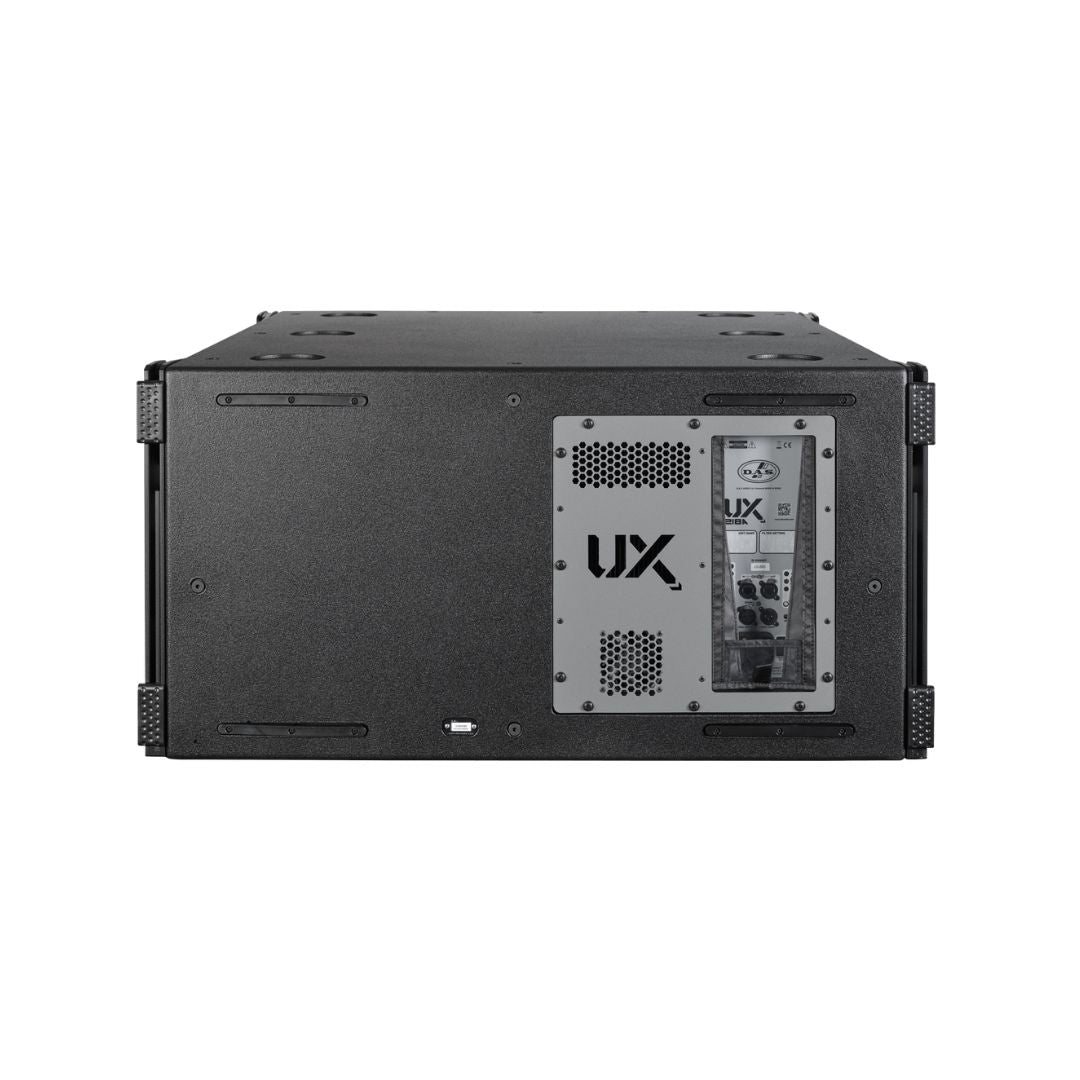 UX218A Corneta sub bajo, amplificada, posee 2-18", 1700Wrms