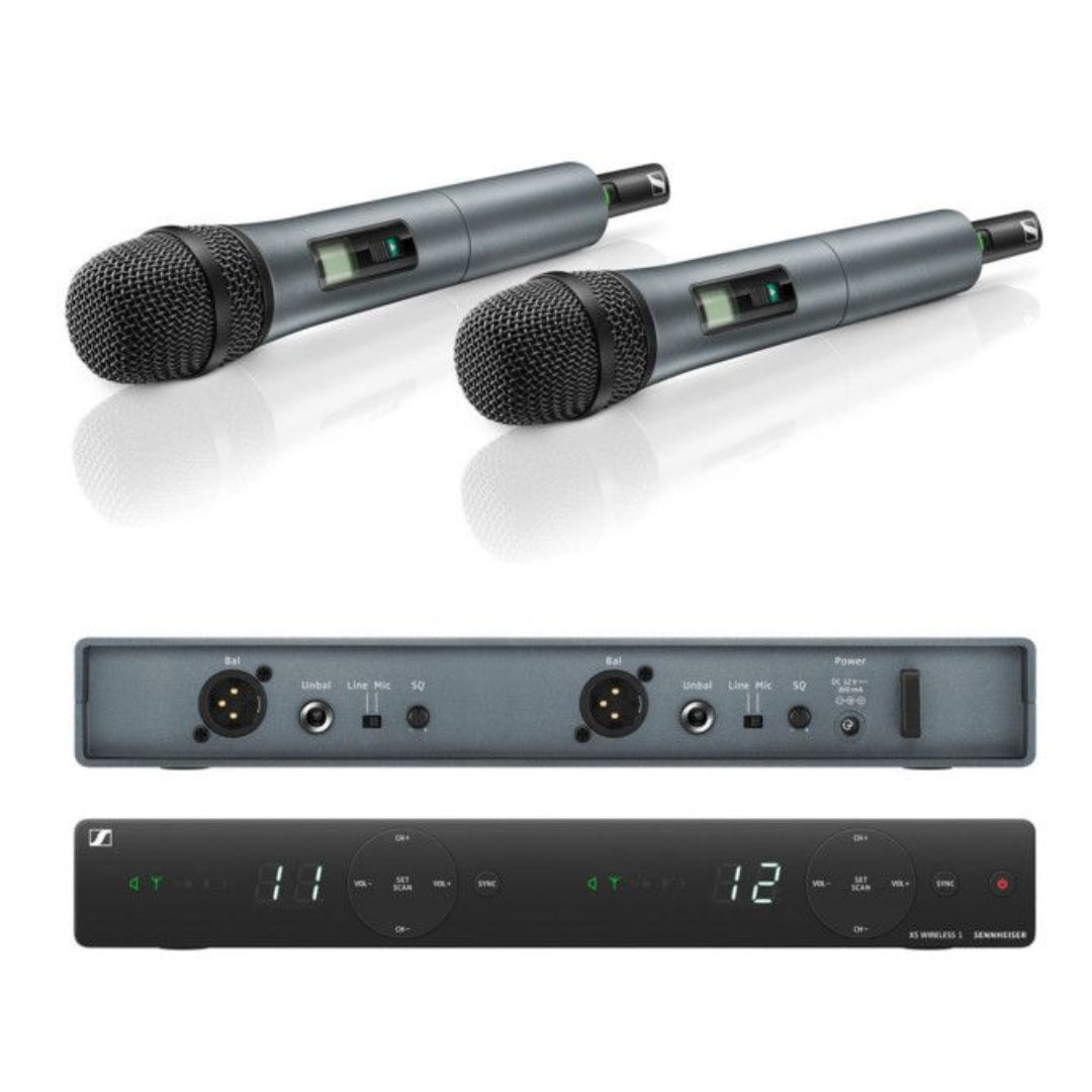 XSW1835DUALA 2 Micrófonos inalambricos de mano, capsula E835, freq:A