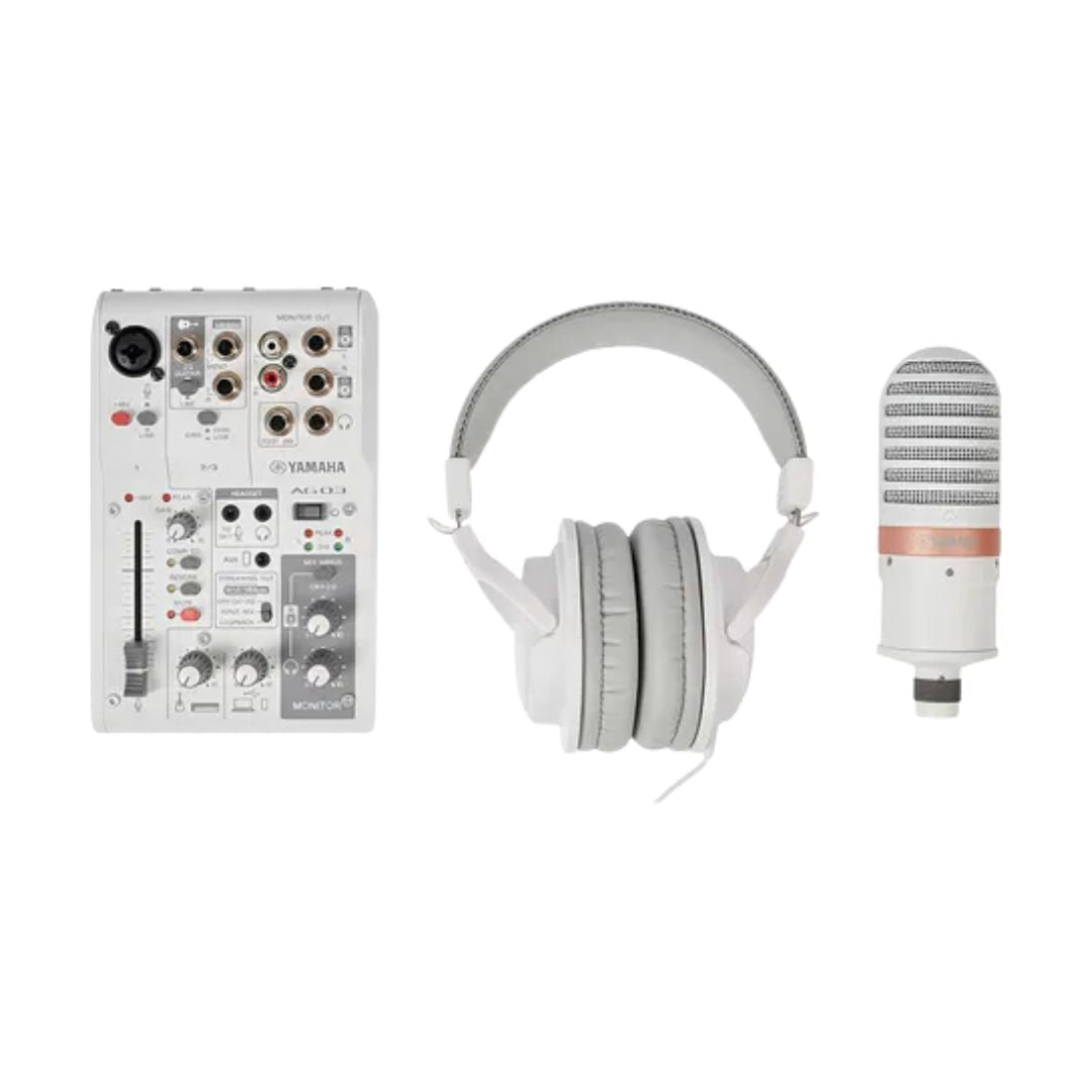 AG03MK2 Interfaz de audio para streaming. Pack blanco