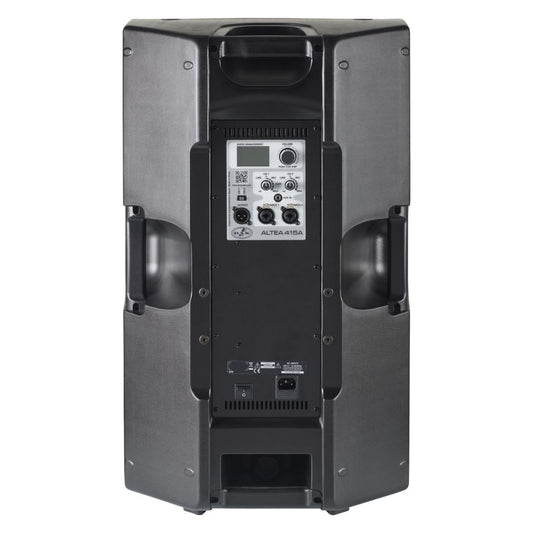 ALTEA415A Corneta full rango amplificada, posee 1-15", 1-1", 400Wrms.