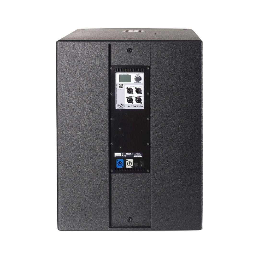 ALTEA718A Corneta sub bajo, amplificada, posee 1-18", 1200Wrms