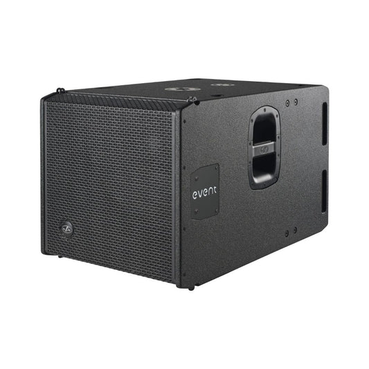 EVENT115A Corneta sub-bajo, amplificada, posee 1-15", 600Wrms, 131dB