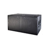 EVENT218A Corneta line array sub-bajo, posee 2-18", 360Wrms, 140dB