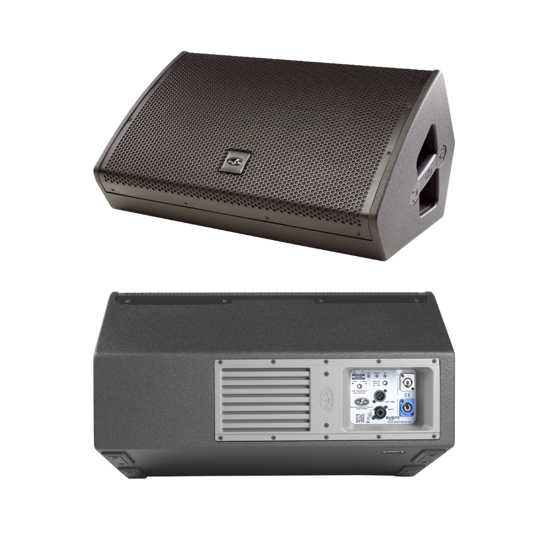 EVENTM210A Monitor full rango, amplificado, posee 2-10", 1-1", 360Wrms, 134dB.