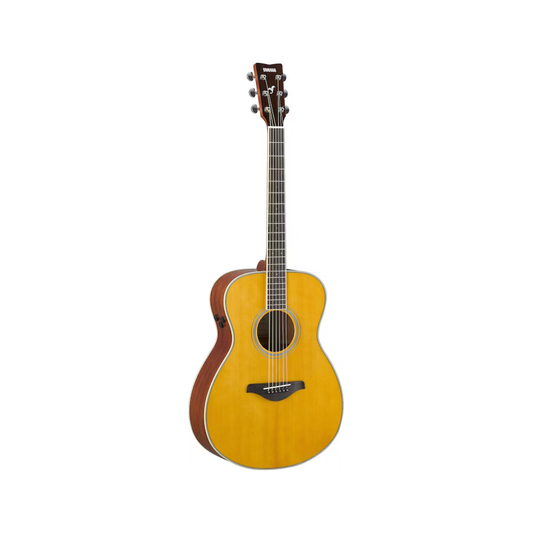 FSTABST Guitarra electroacustica, cuerdas de metal, clasica, color marron