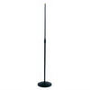 NB222 Soporte recto de microfono con base redonda