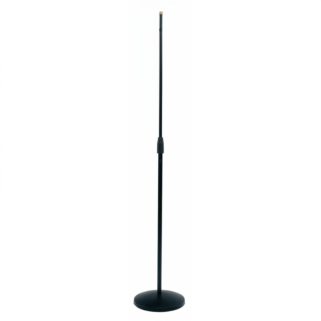 NB222 Soporte recto de microfono con base redonda
