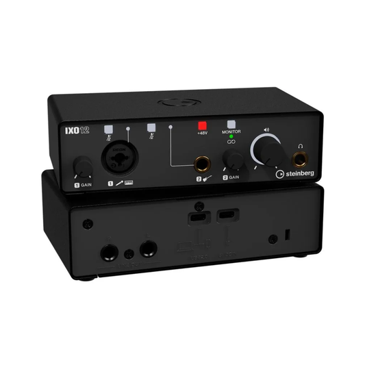 IXO12 Interfaz de audio  USB, 2in / 2 out, Frq 192kHz, negro