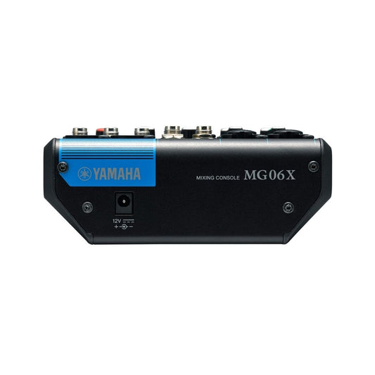 MG06X Consola de audio. Canales:2mics+2mono+2estereo. 1estereo bus. Efx