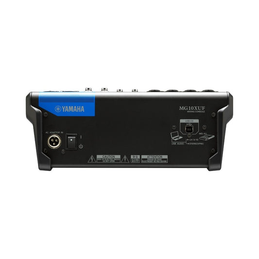 MG10XUF Consola de audio. 10 canales, 4 mics+4mono+3estereo. 1 estereo bus, 1 aux.