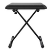 NB601 Banqueta para tecladista, asiento rectangular, negro.