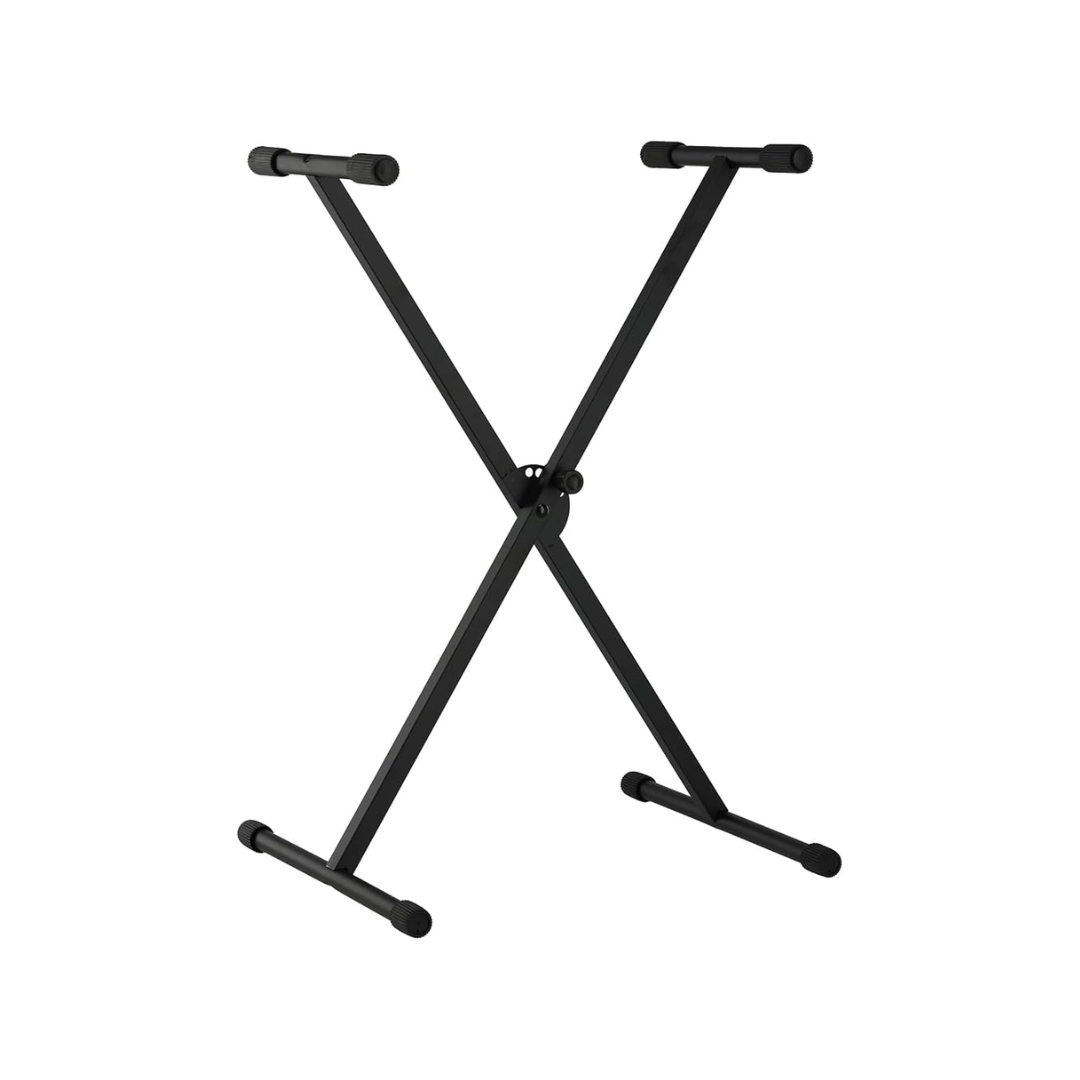 NB611 Stand tipo "X" para  teclado, patas sencillas, negro,