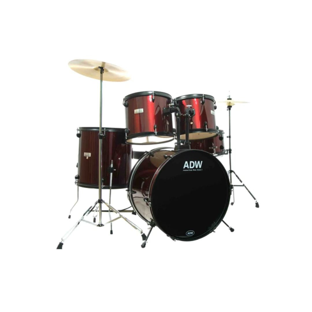 NEBULA5 Batería acústica + banqueta + platillos, varios colores