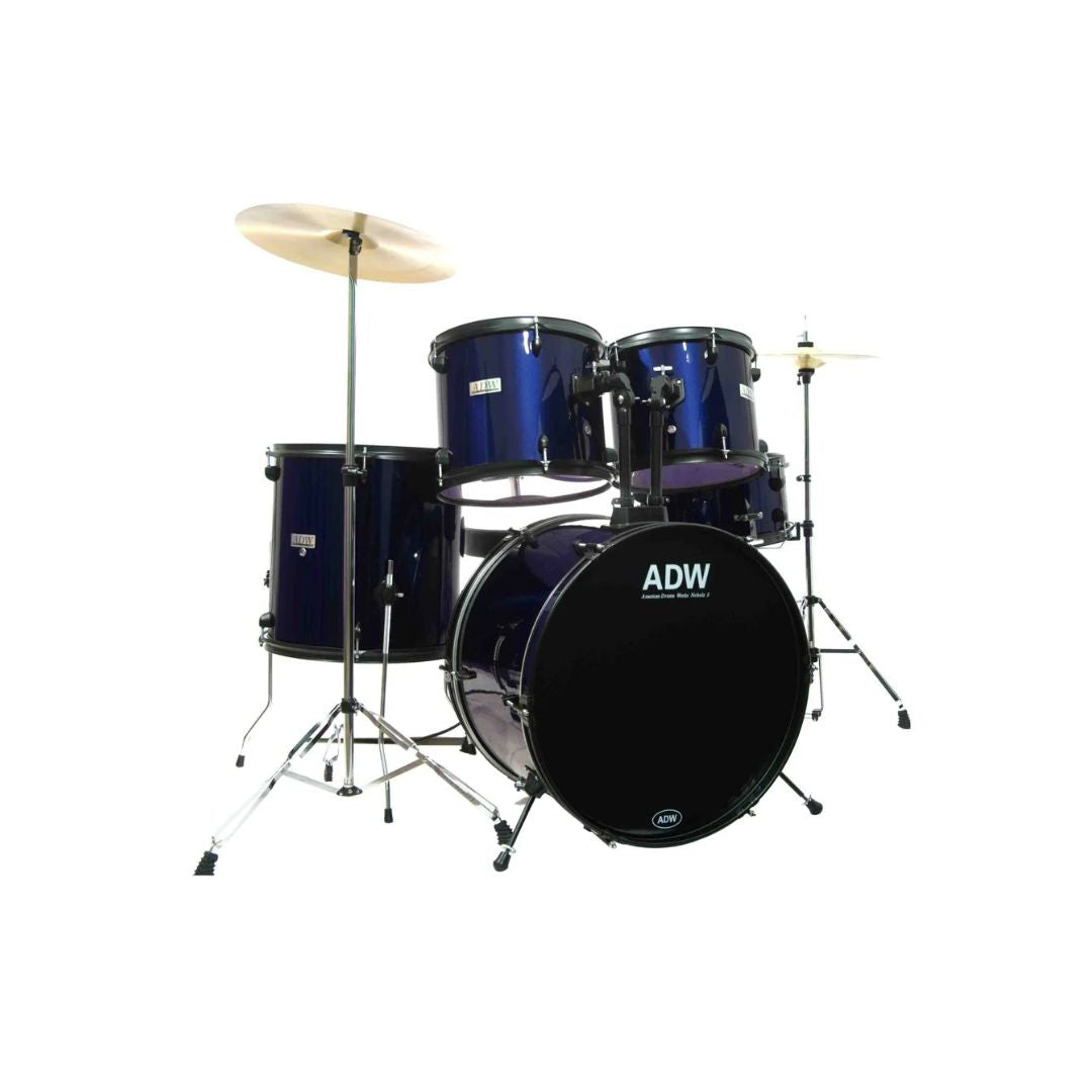 NEBULA5 Batería acústica + banqueta + platillos, varios colores