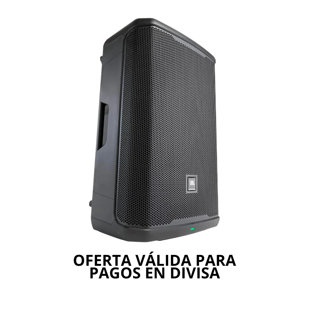 PRX915 Corneta full rango amplificada, contiene 1-15",1-1½", 1000Wrms. 133dB