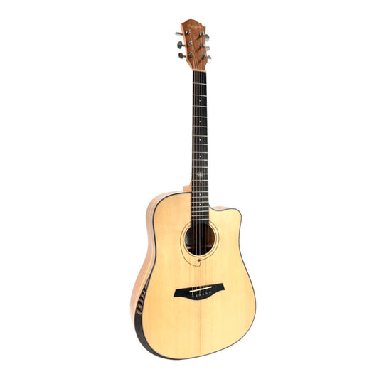 PD55S Guitarra electroacústica, cuerdas de metal, color natural