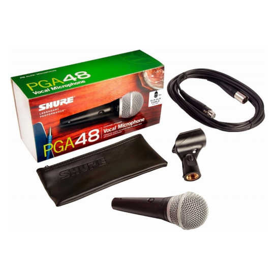 PGA48XLR  Micrófono, dinámico, cardiode Low Z, 70-1500Hz, cable 4.5m