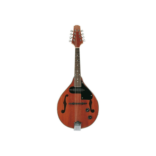 PM200EN Mandolina electroacústica, forma ovalada, color palo de rosa
