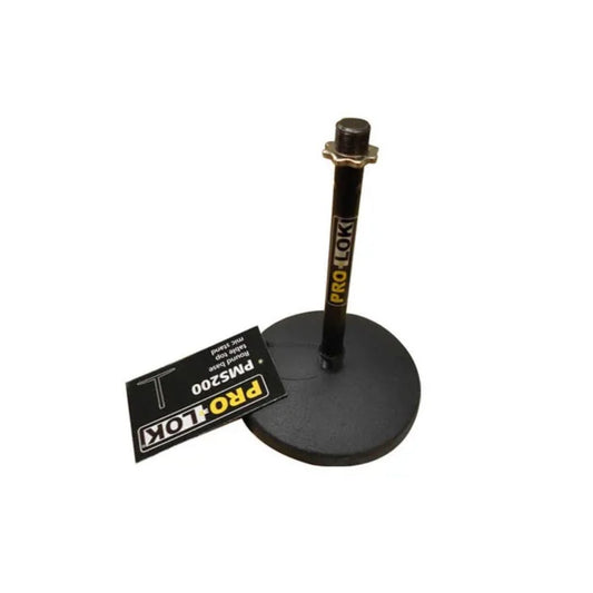 PMS200 Stand de mesa para micrófono, base redonda, negro