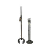 PMS500 Stand recto para microfono, base redonda, negro.