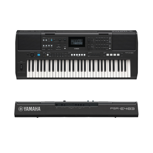 PSRE483 Teclado de 61 teclas, no incluye el transformador PA150
