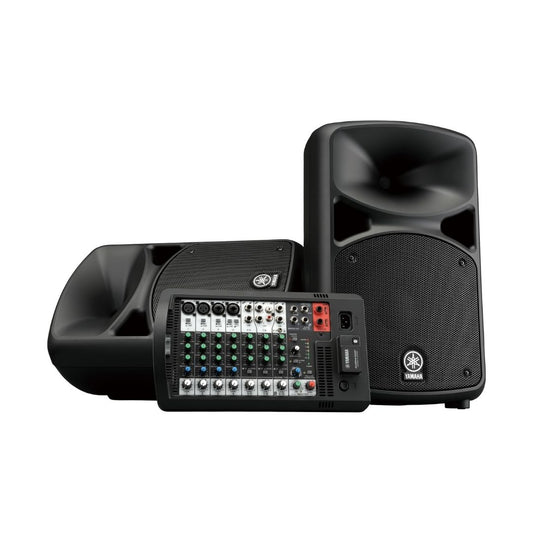 STAGEPAS600BT Consola amplificada 10 canales + 2 cornetas + cables. 680Wrms