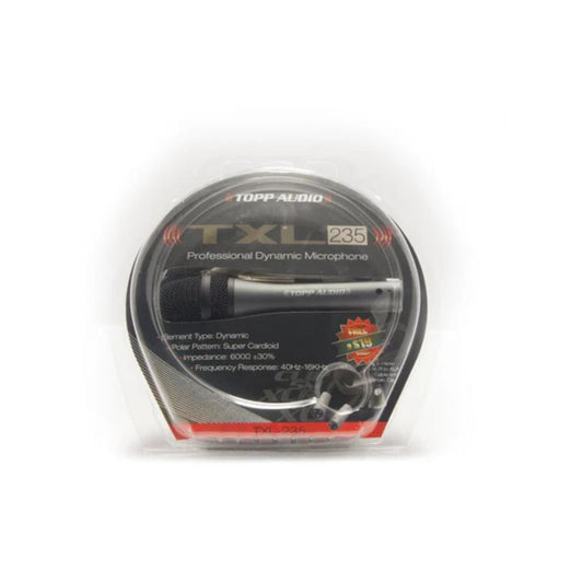 TXL235 Micrófono + cable, Dinámico, Cardiode Low Z, 40-16000Hz