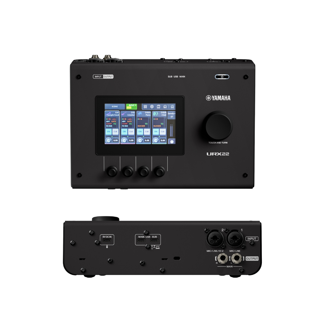 URX22B Interfaz de audio USB‑C de 4 entradas y 2 salidas, 32 bits/192 kHz