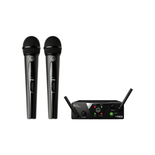WMS40MINIDUALVOCAL 2 Micrófonos inalámbricos de mano, UHF, 01 freq. dos antena