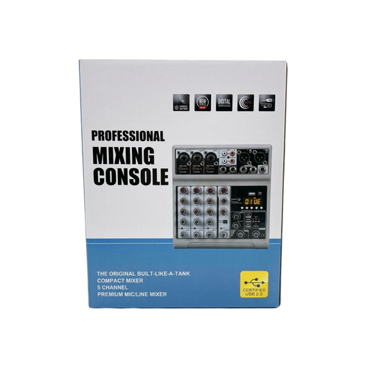 X004VXRCNL Consola de audio. Canales: 3mics + 1estereo +efx +bt + usb